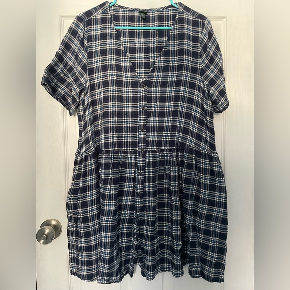 Wild Fable Grunge Plaid Dress